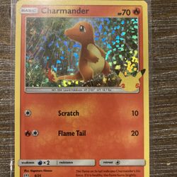 Charmander Holo McDonald’s Pokémon 25th Anniversary