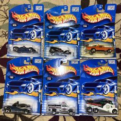 Collection Of 6 Hot Wheels Die-Cast Toy Cars