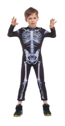 Size Meduim Childrens Skeleton Costume