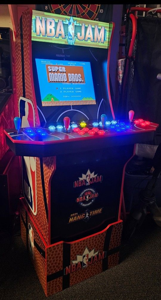 Retro NBA Jam Arcade1up Cabinet With Over 15,000 Video Games
