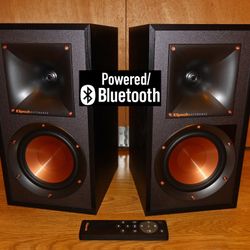 Klipsch R-51PM Powered Bluetooth Speaker, Black w/ Remote Control