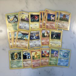 Pokémon Shadowless Lot (28 Cards)