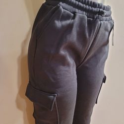High-WaistedSt
retchyCuffed 
Fleece-Lined
Joggers Size S-M 
for Women
$17