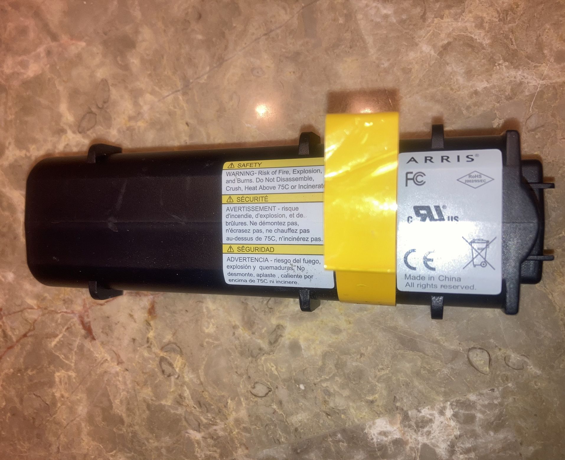 ARRIS ARCT00830 Rechargeable Li-ion Modem Battery, 8.4V 4.4mAh, Model #BPB044S