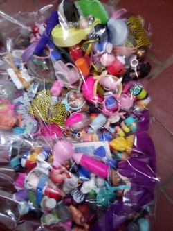 Large Lot of Mixed Mini Doll Accessories