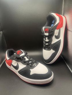 Nike SB Alleyoop Black Toe Chicago White Red Men Size 9.5 Skate Shoes CJ0882-102