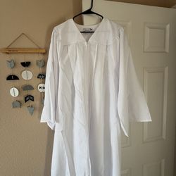 Graduation Gown + mexican American sash