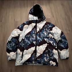 $150 Club Room Men's Stretch Hooded Puffer Jacket, Ski Print , XXL