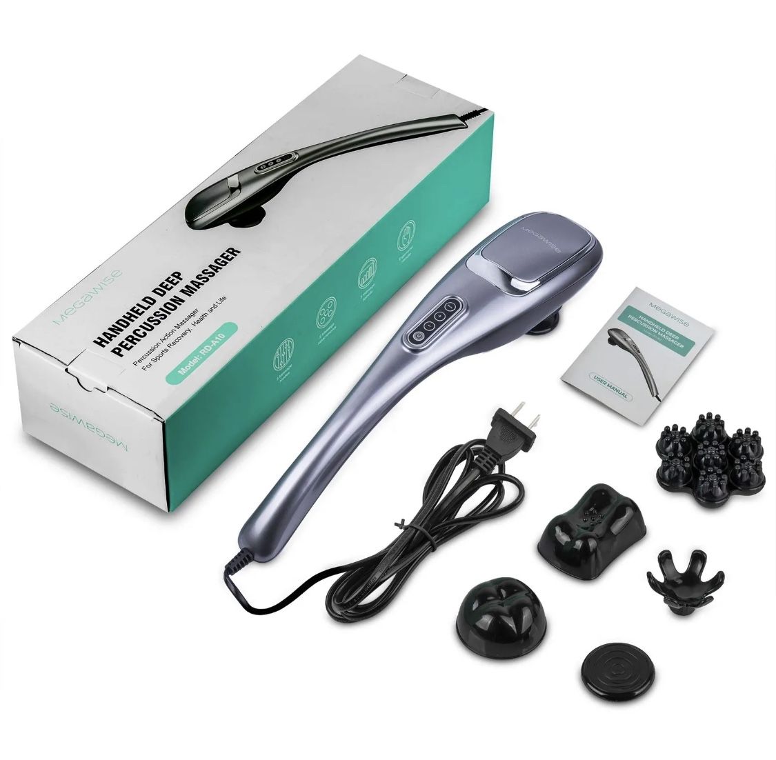 MEGAWISE Massager Handheld Deep Tissue Neck Back Massager for Shoulders, Waist Retail Price: ¥13,200 - Super Stretch \