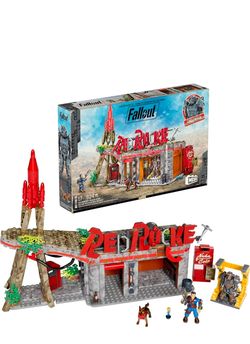 MEGA Fallout Action Figures Building Toys, Red Rocket Truck Stop