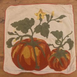 Decorative Pillow Covering w/ Stitchwork