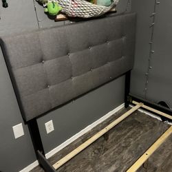 Full Bed Frame, Memory Foam Mattress And Box Spring 