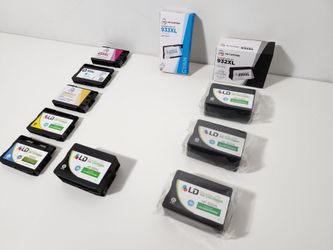 Set of 11 LD Compatible Ink for HP 932XL/933XL Cartridges (Cyan/Magenta/Yellow/Black)