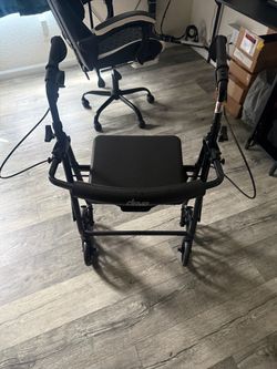 Drive at Home Aluminum Rollator, 6" Casters