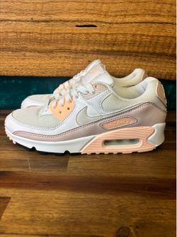 Nike Air Max 90 Sneakers Feature A White and Barely Rose Women's 6.5