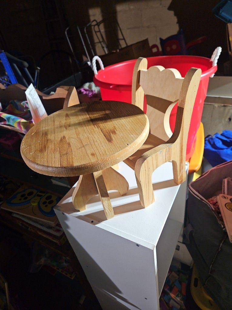 Doll Table And Chairs