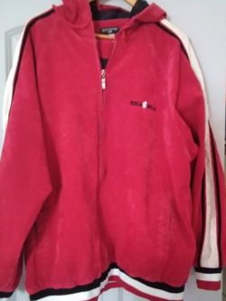 Red Microfiber Like Suede,rocawear XXL No Stains, Soft Just Came Out Of Dryer, Washable!