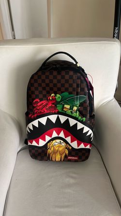 Sprayground Shark Mouth Checkered Backpack