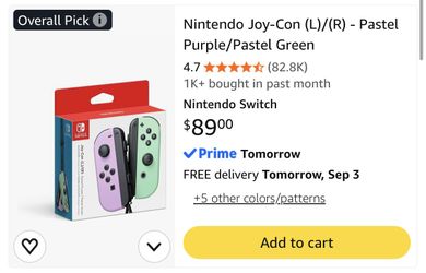 Nintendo Joy -con And Original Grip Controller