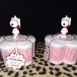 Snoopy Container Wit 500 Q-tips