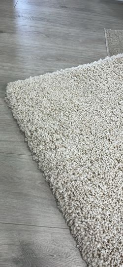 Area Rug - 6' x 9', Ivory, Plush Thick (2 available)