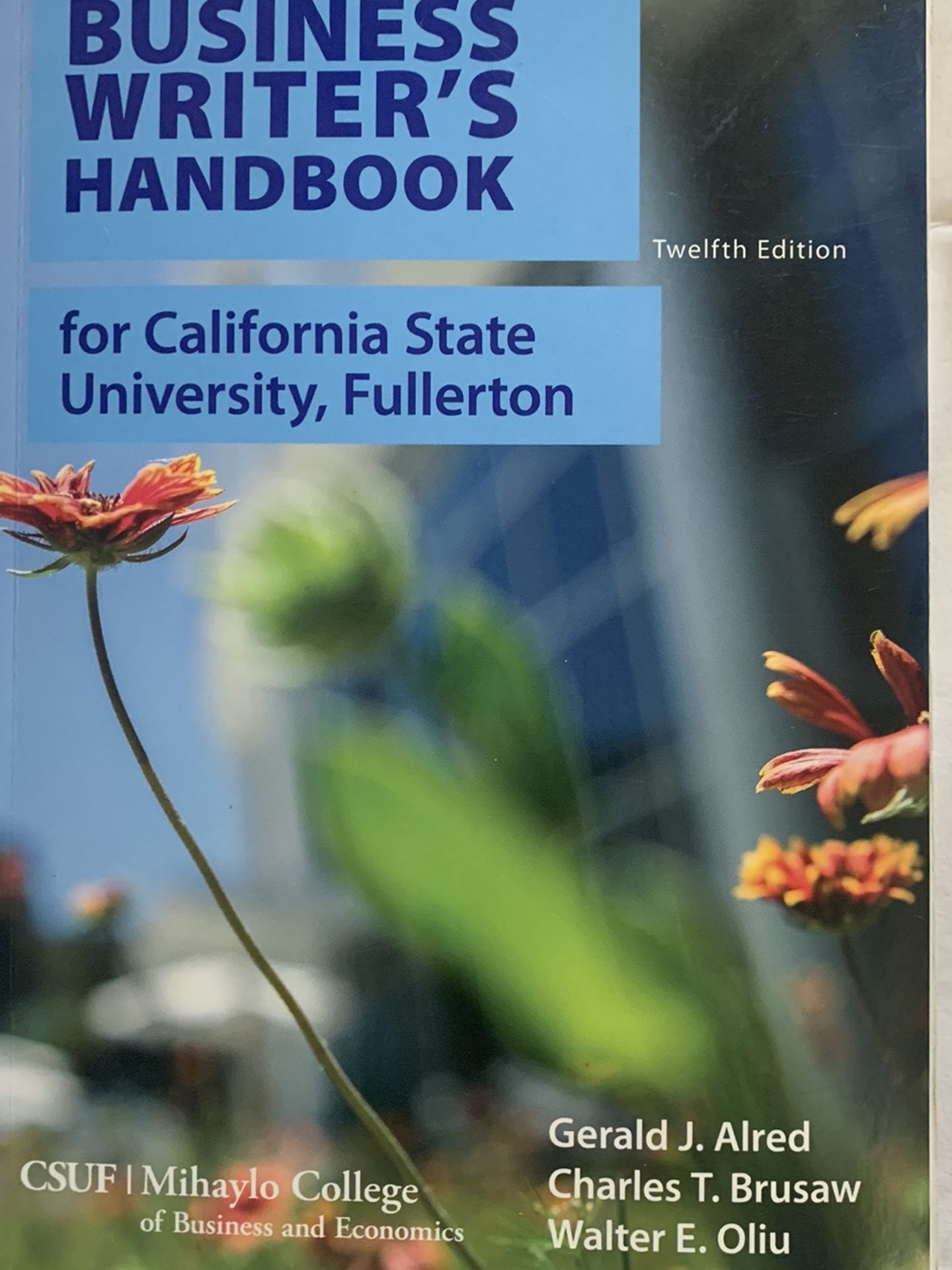 The Business Writer’s Handbook For CSUF (12th Edition)