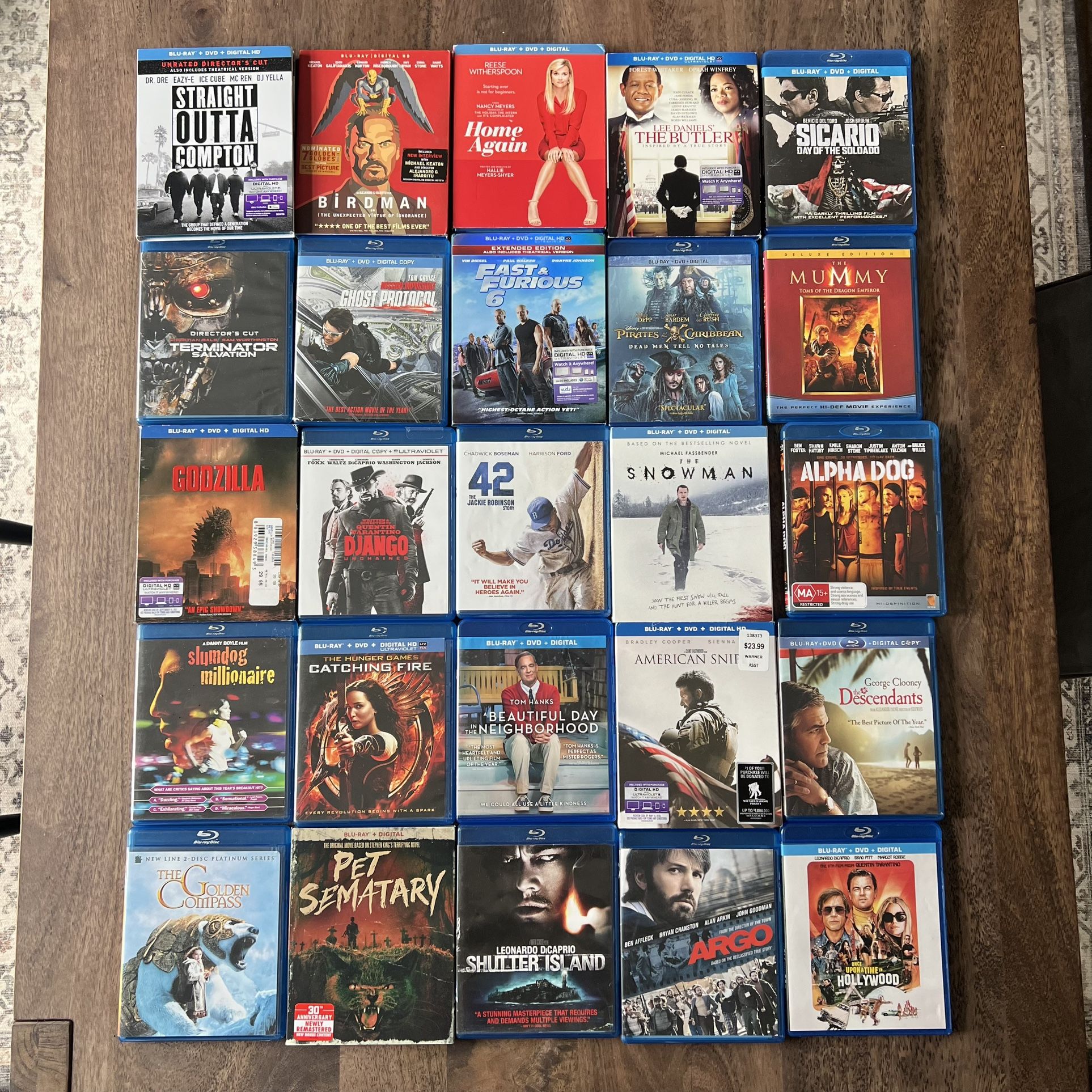 Big bundle of 68 Action, Comedy, Drama, Sci-Fi Blu-Ray Movies