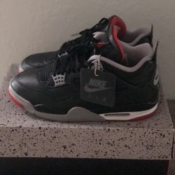 Air Jordan 4 Retro Bred Reimagined Size 10.5 With Original Box