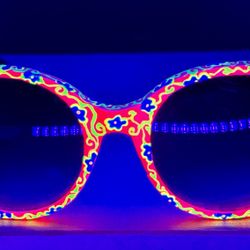 Hand Painted Blacklight Active Sunglasses 