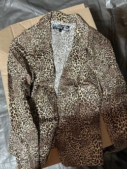 Cheetah blazer