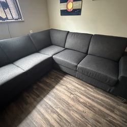 Dark gray 3 Piece Sectional Great Condition