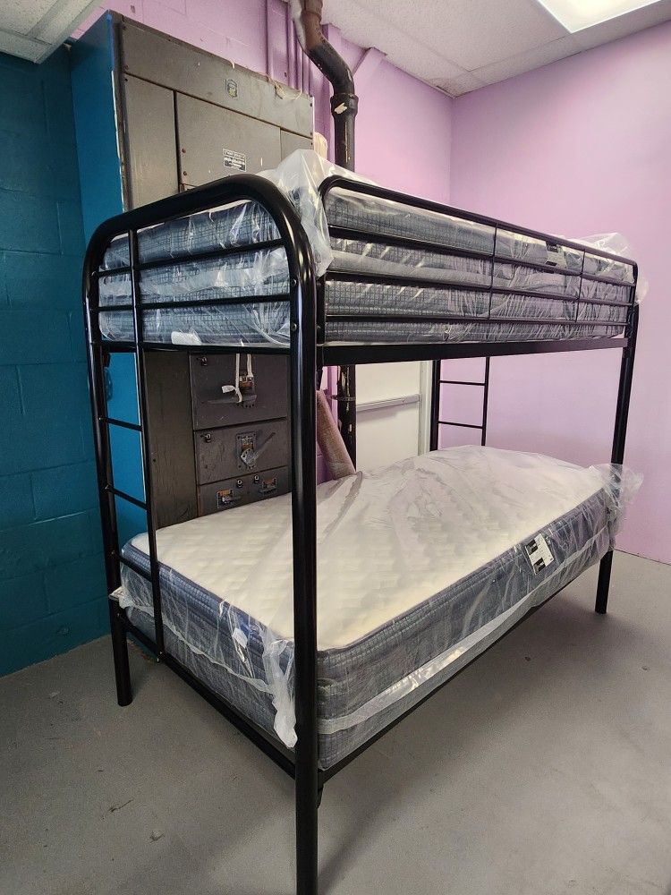 Twin Bunk Bed Frame With Mattress