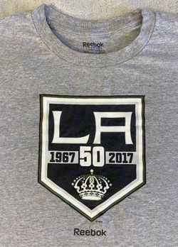 Los Angeles Kings Reebok Gray T-Shirt Size Large