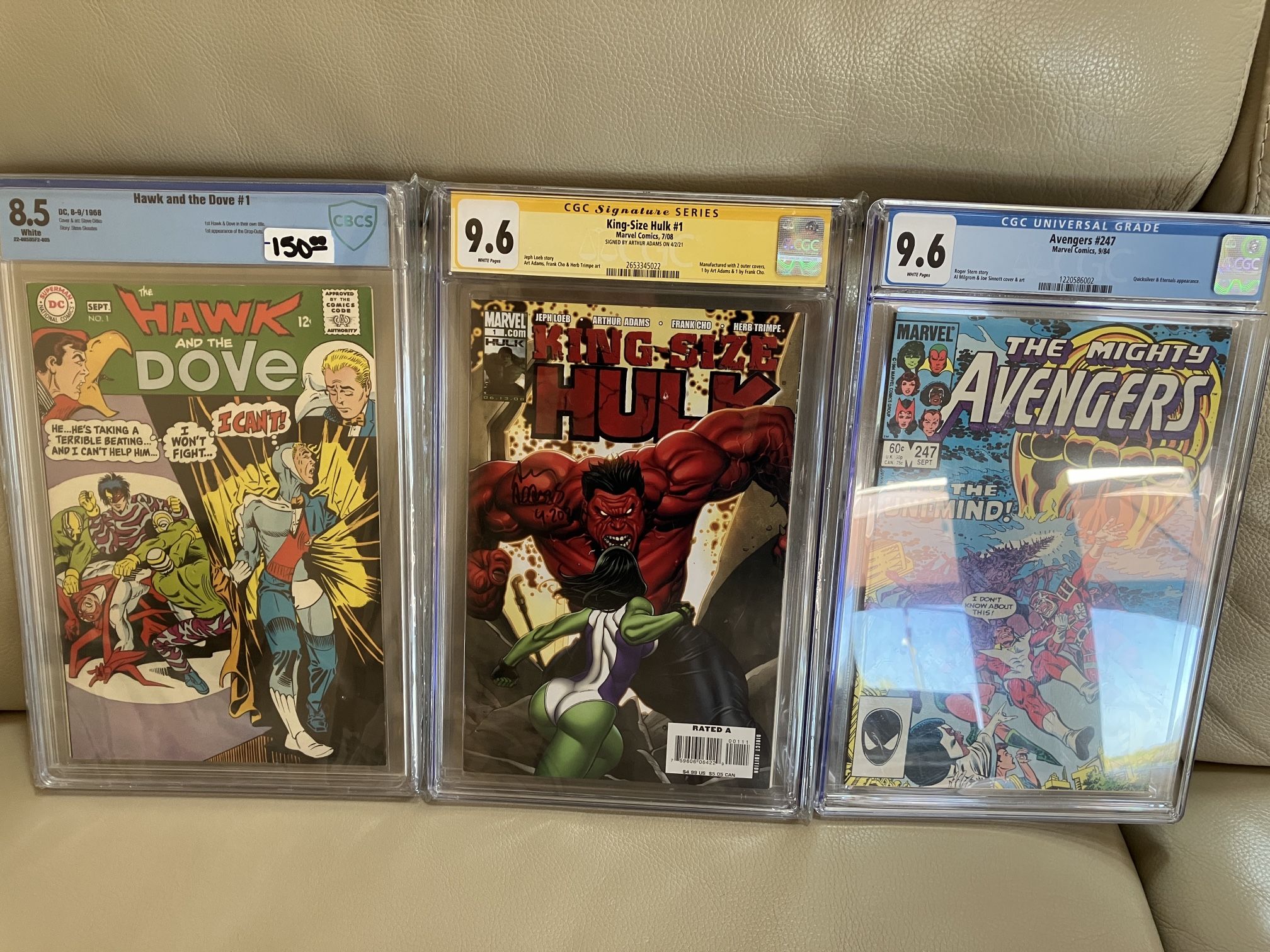 Comics-CGC And CBCS Grades Hulk, Avengers, Hawk And Dove
