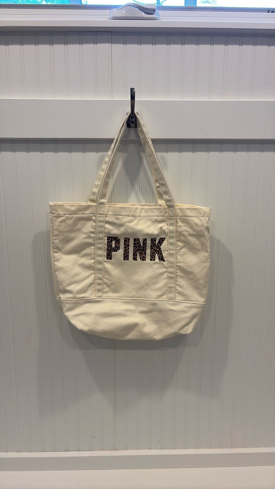 Cute Canvas Pink Tote