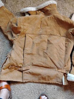 Tan Suede Shearling Lined Jacket