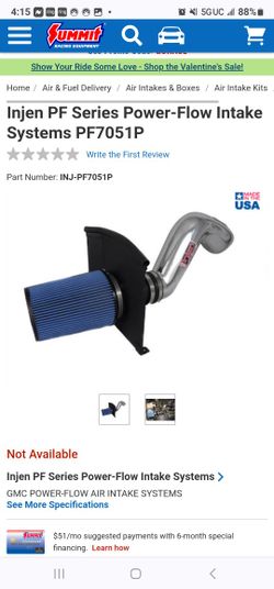 Injen Cold Air Intake Tahoe/ Yukon