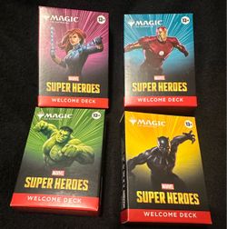 SDCC 2026 MTG Marvel Magic the Gathering Super Heroes Welcome Decks Set 4 Packs