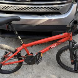 Red Felt BMX Bike
