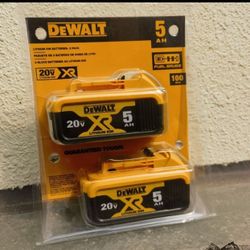 Dewalt New Pack X2 5ah Battery 