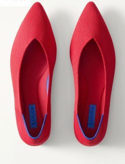 Rothy’s “The Point III,” Flats in Cherry SZ 9