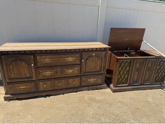 FREE:  dresser / wooden record player