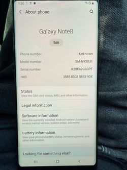 Samsung Galaxy Note 8 64gb  Unlocked