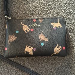 Coach Cat Wristlet 