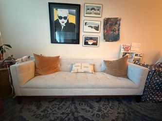 Mid-Century Modern Tufted Sofa