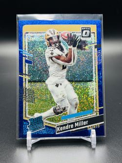 Kendre Miller 2023 Optic Rated Rookie Blue Sparkle
