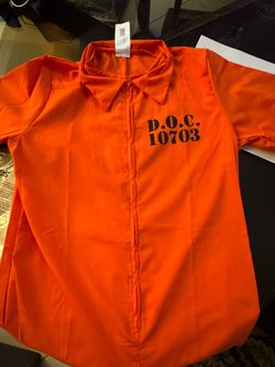 Brand New jail Halloween costume jailbird prisoner