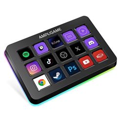 New in box -New in box-FIFINE D6 Stream Controller with 15 Customizable Macro Keys, Stream Control Deck with Trigger Actions in Software for OBS/Twitc