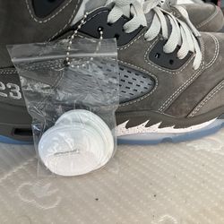 Air Jordan 5 Retro Wolf Grey Mens