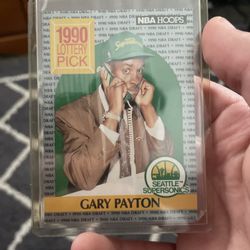1990 Lottery Pick Gary Payton Seattle Supersonics Card Number 391